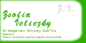 zsofia veliczky business card